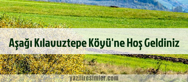 Aşağı Kılavuztepe Köyü'ne Hoş Geldiniz